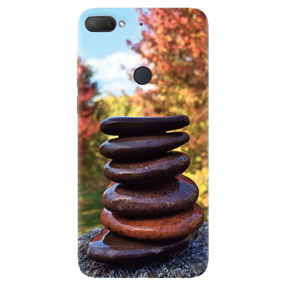 Husa silicon pentru Htc Desire 12 Plus, Stacking Stones