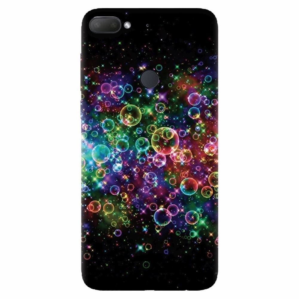 Husa silicon pentru Htc Desire 12 Plus, Rainbow Colored Soap Bubbles