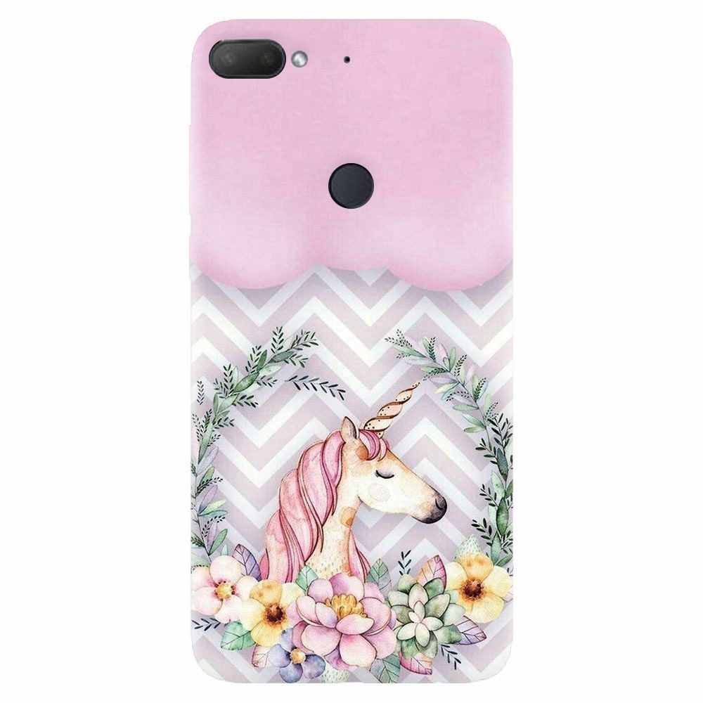 Husa silicon pentru Htc Desire 12 Plus, Aesthetic Unicorn