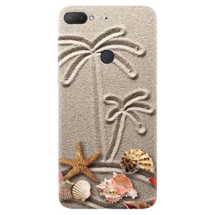 Силиконов калъф съвместим с Htc Desire 12 Plus, Beach Sand