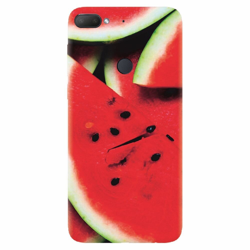Husa silicon pentru Htc Desire 12 Plus, S Of Watermelon Slice