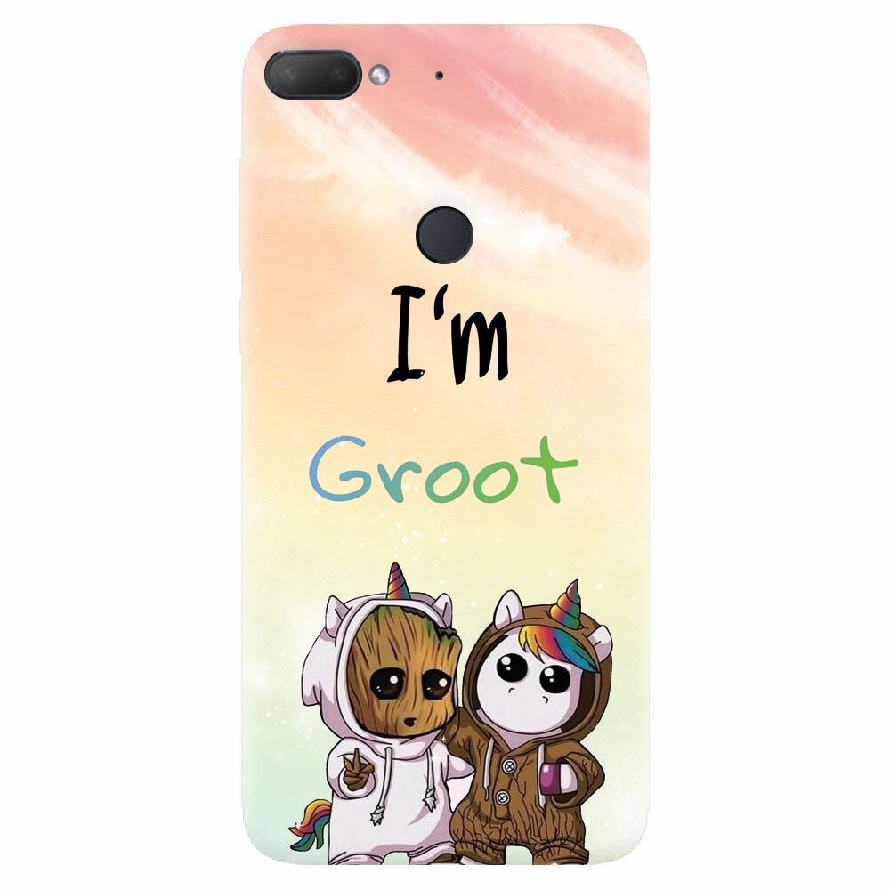 Husa silicon pentru Htc Desire 12 Plus, Im Groot