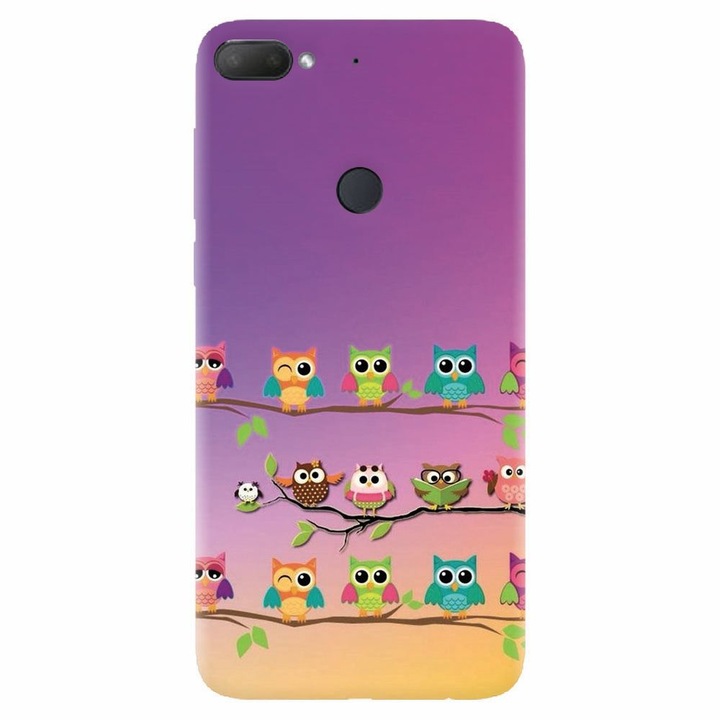 Силиконов капак, съвместим с Htc Desire 12 Plus, Бухали