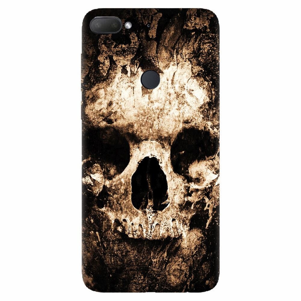 Husa silicon pentru Htc Desire 12 Plus, Zombie Skull