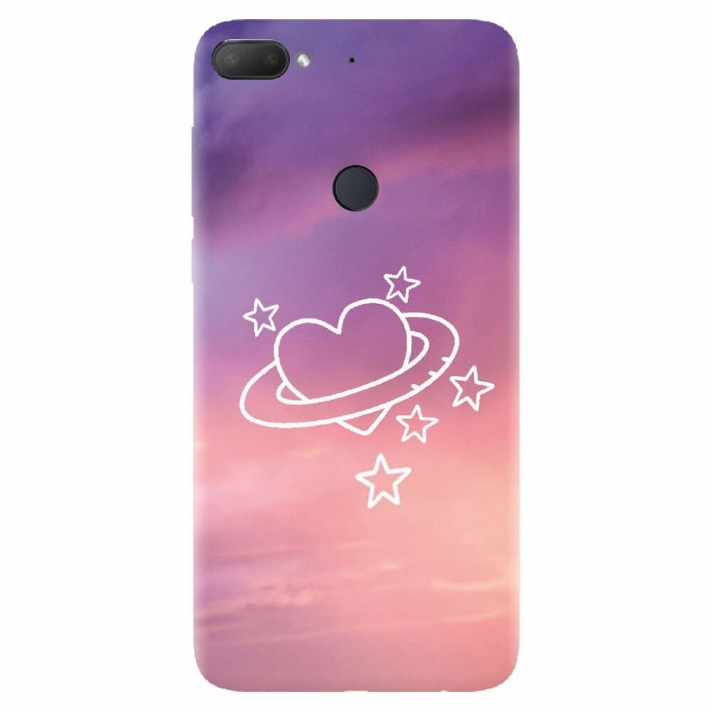 Husa silicon pentru Htc Desire 12 Plus, Galaxy Heart