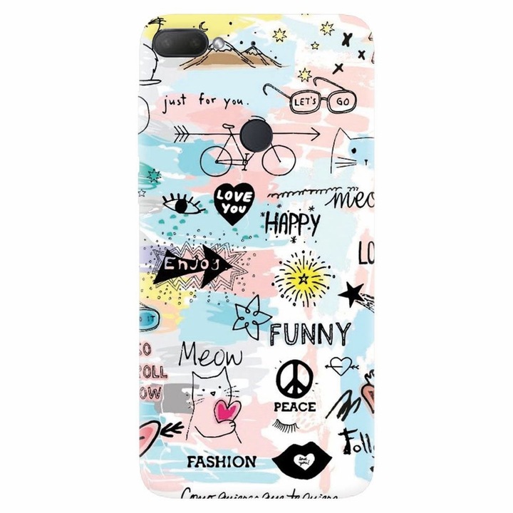 Силиконов калъф, съвместим с Htc Desire 12 Plus, Enjoy