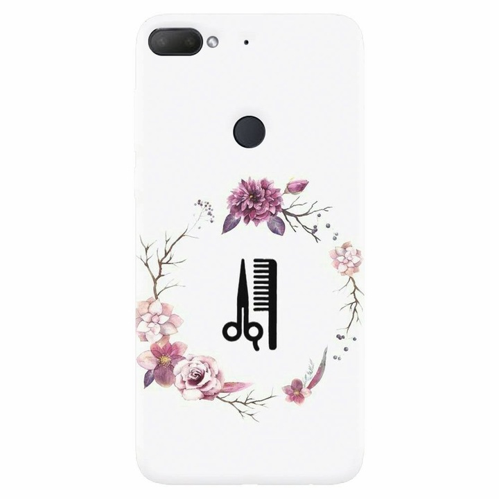 Силиконов капак, съвместим с Htc Desire 12 Plus, Icon Barber