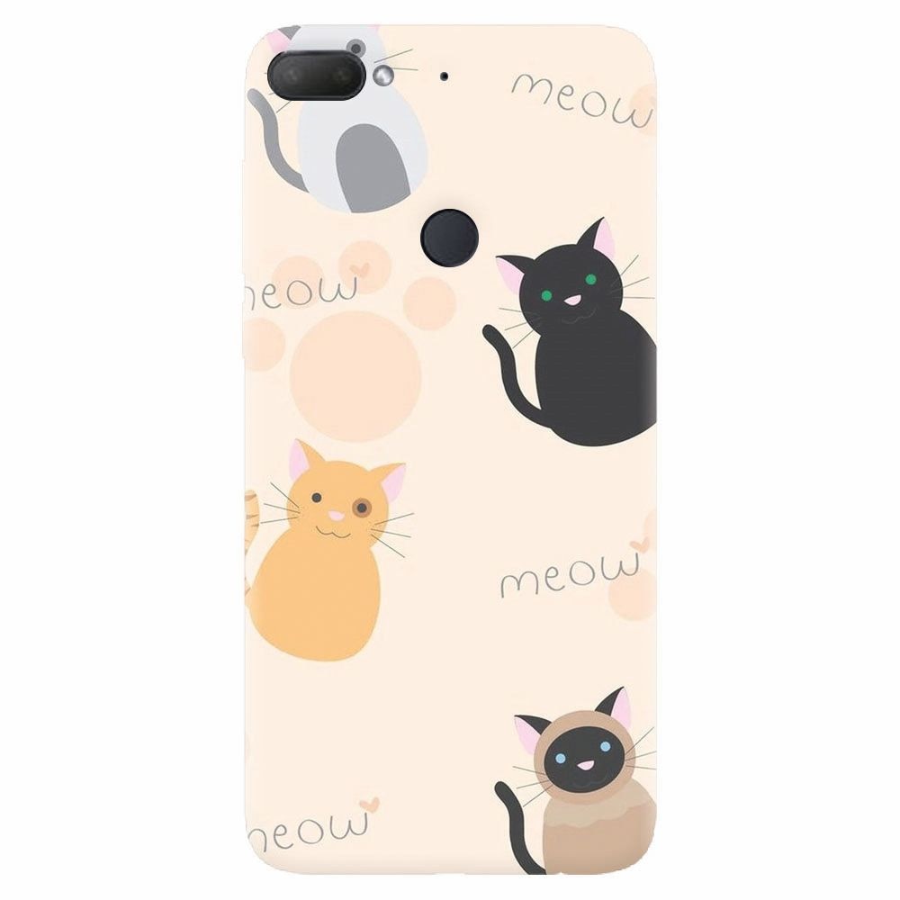 Husa silicon pentru Htc Desire 12 Plus, Meow