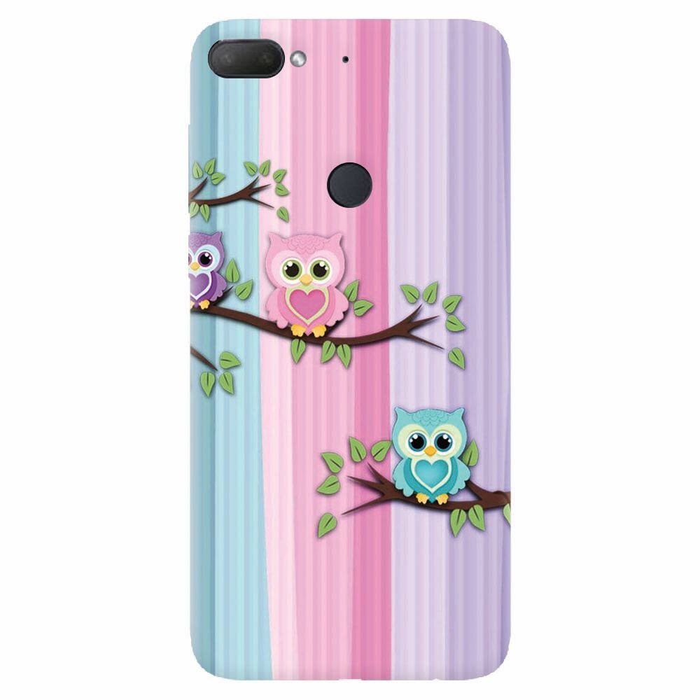 Husa silicon pentru Htc Desire 12 Plus, Cute Owl
