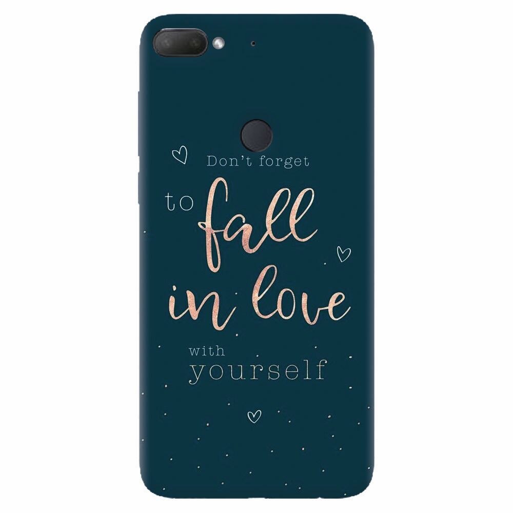 Husa silicon pentru Htc Desire 12 Plus, Fall In Love