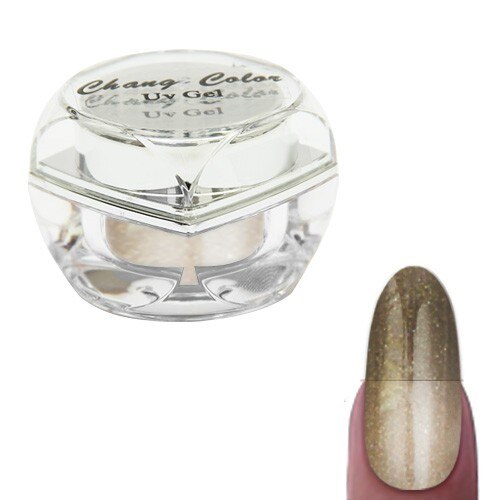 Gel termic UV 022 pentru unghii, MoonbasaNails, Auriu, 5 ml