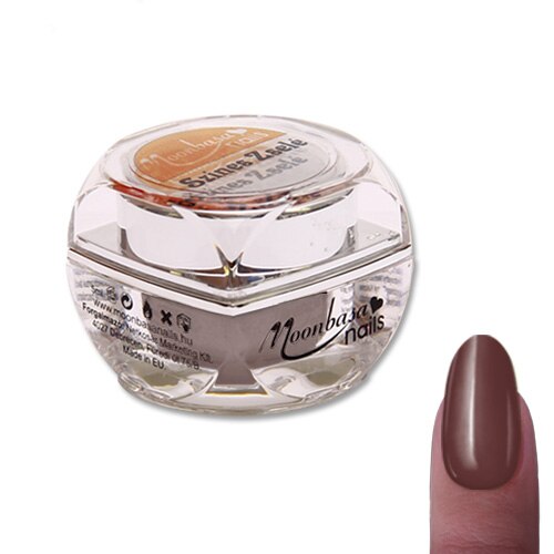 Gel UV pentru constructie unghii 038 MoonbasaNails, Maro, 5ml