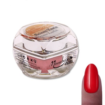 Gel UV pentru constructie unghii 034 MoonbasaNails, Rosu aprins, 5ml Gel UV pentru constructie unghii 034 MoonbasaNails, Rosu aprins, 5ml