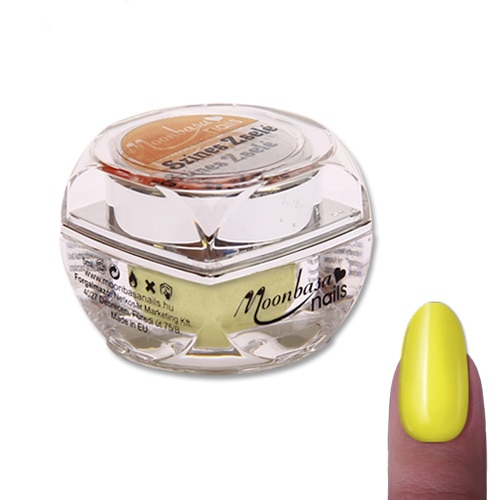Gel UV pentru constructie unghii 012 MoonbasaNails, Galben lamaie, 5ml