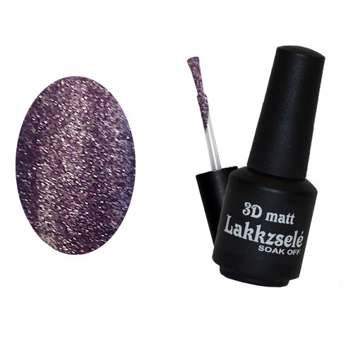 Oja semipermanenta 3D Matt Gel, MoonbasaNails, No 706, Mov, 5 ml