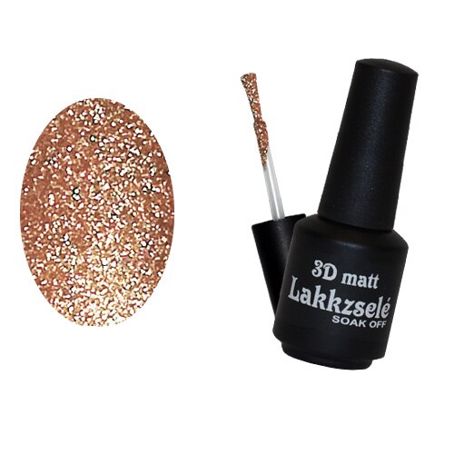 Oja semipermanenta 3D Matt Gel, MoonbasaNails, No 703, Bronz auriu, 5 ml