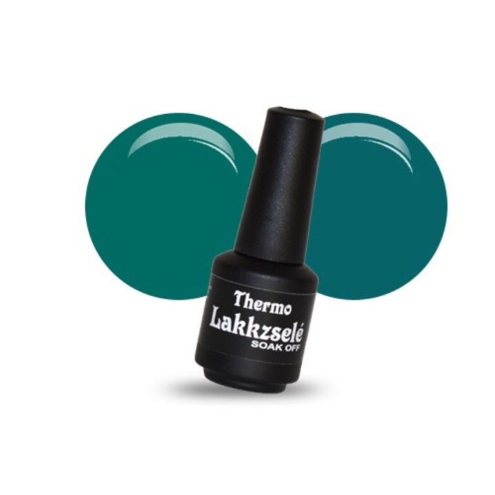 Oja semipermanenta termica 419, MoonbasaNails, Verde, 5ml