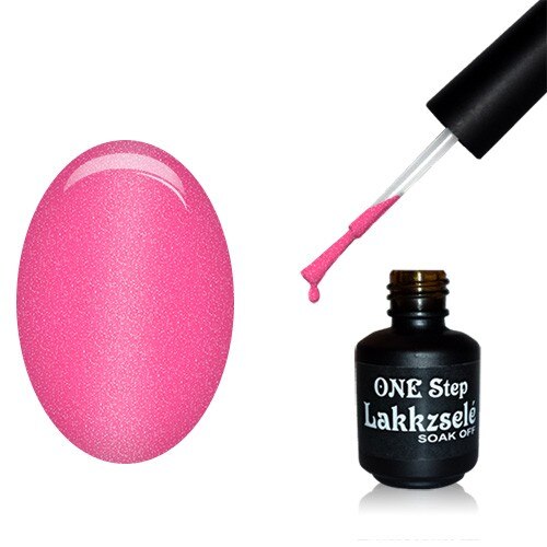 Oja semipermanenta One Step, MoonbasaNails, 169 Glitter barbie pink, 5 ml