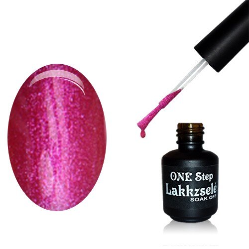 Oja semipermanenta One Step, MoonbasaNails, 062 Glitter magenta, 5 ml