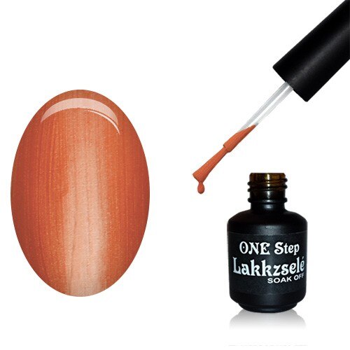 Oja semipermanenta One Step, MoonbasaNails, 037 Pearl orange red, 5 ml