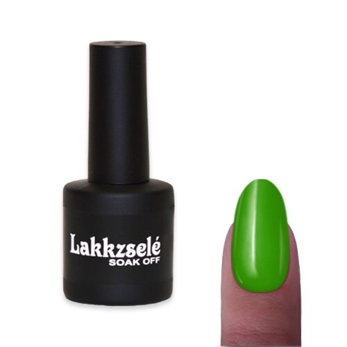 Gel polish semipermanent unghii MoonbasaNails, Lucios, Verde neon, 6 ml