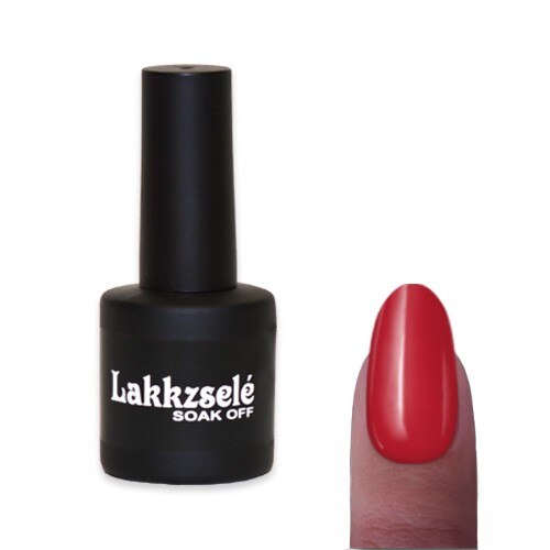 Gel polish semipermanent unghii MoonbasaNails #253, Lucios, Rosu, 6 ml