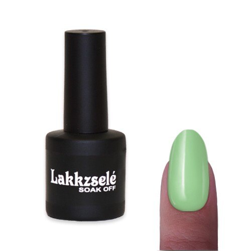 Gel polish semipermanent unghii MoonbasaNails, Lucios, Verde pastel, 6 ml