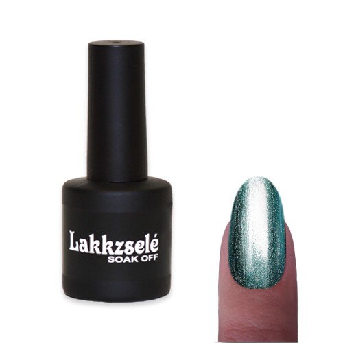 Gel polish semipermanent unghii MoonbasaNails, Sidefat, Verde inchis, 6 ml