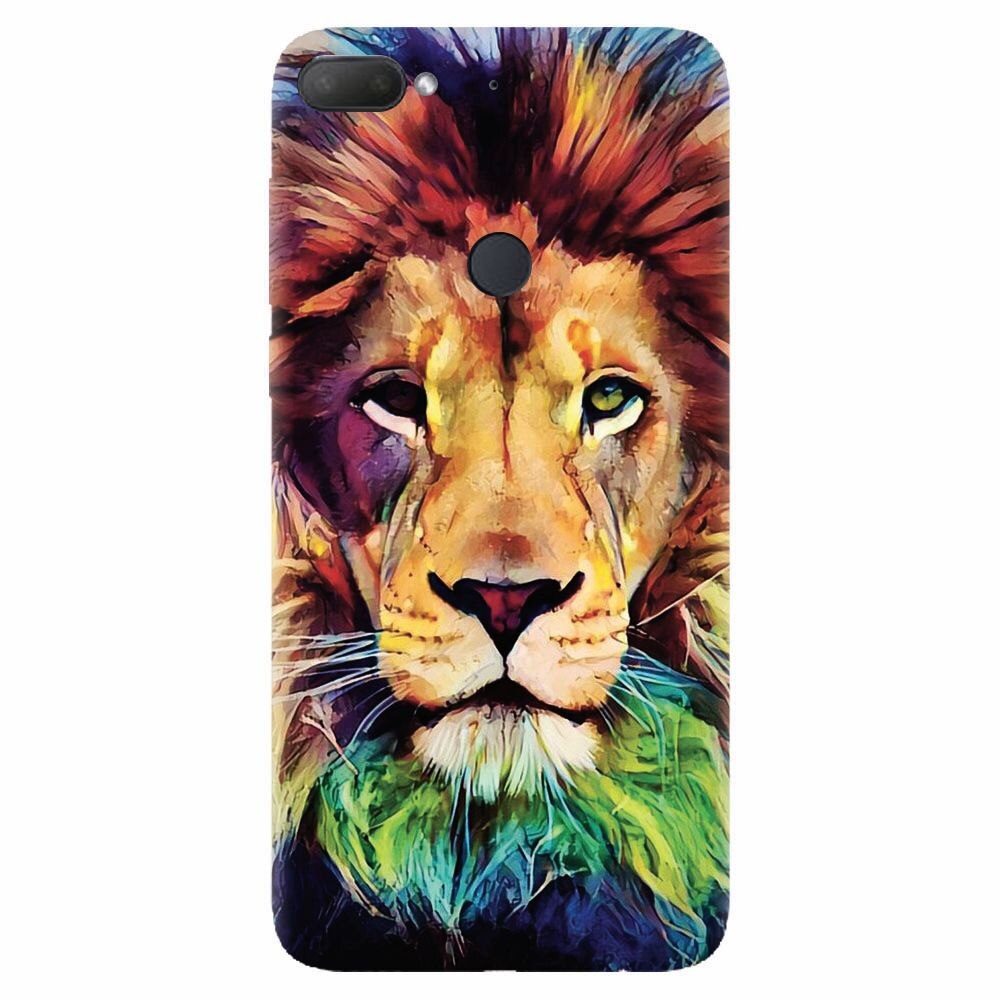 Husa silicon pentru Htc Desire 12 Plus, Colorfull Lion