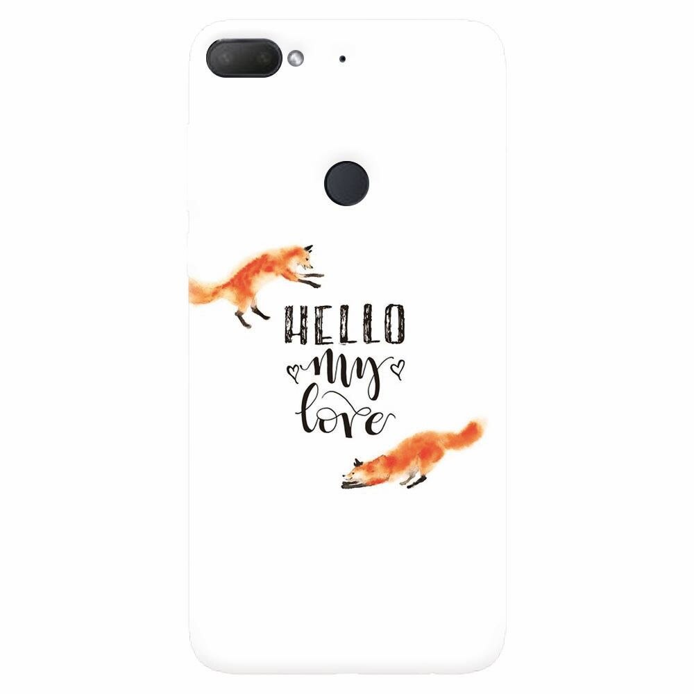 Husa silicon pentru Htc Desire 12 Plus, Hello My Love