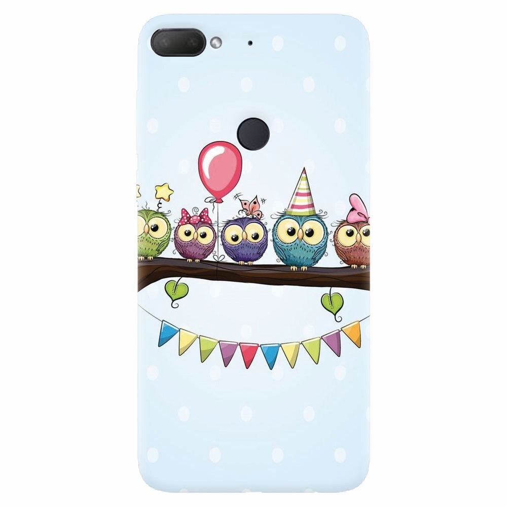 Husa silicon pentru Htc Desire 12 Plus, Party Birds