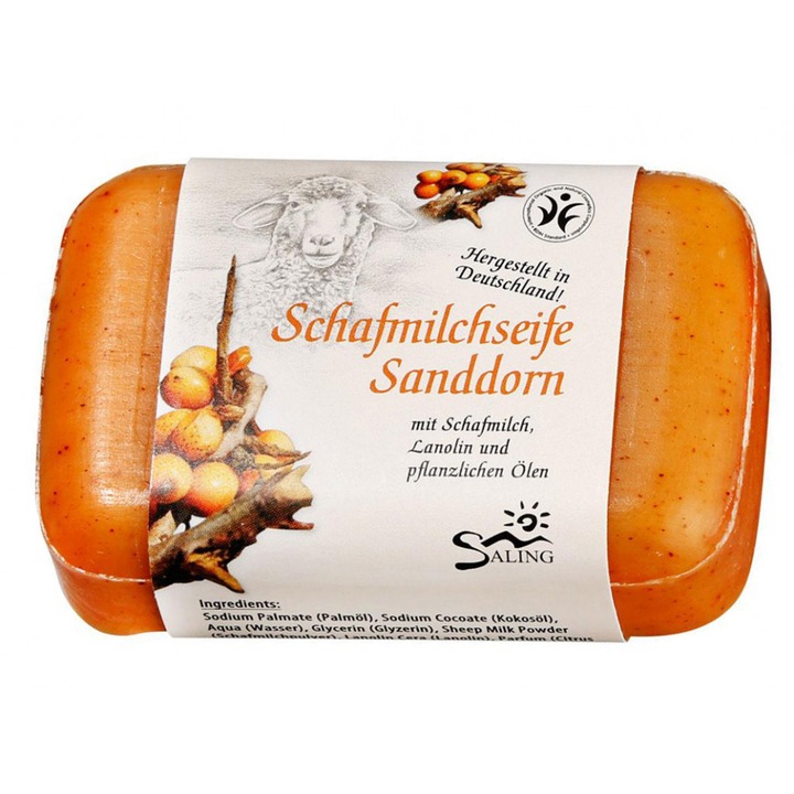 Кремообразен сапун с овче мляко и бял трън, Saling Naturprodukte