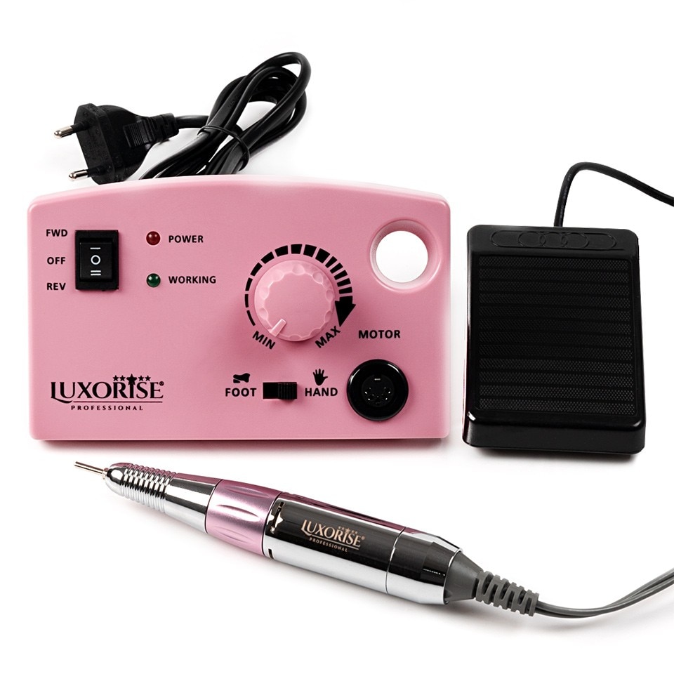 Freza unghii electrica LUXORISE XPRESS FORCE , 30.000 RPM, Roz