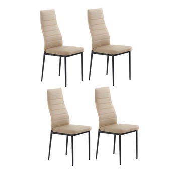 Set 4 scaune sufragerie Sani k70, Bej Set 4 scaune sufragerie Sani k70, Bej