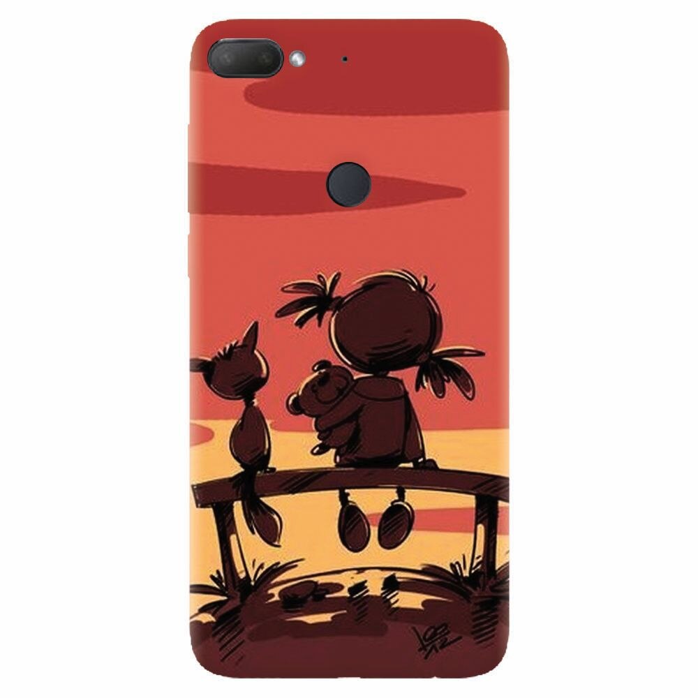Husa silicon pentru Htc Desire 12 Plus, Lovely Sunsets