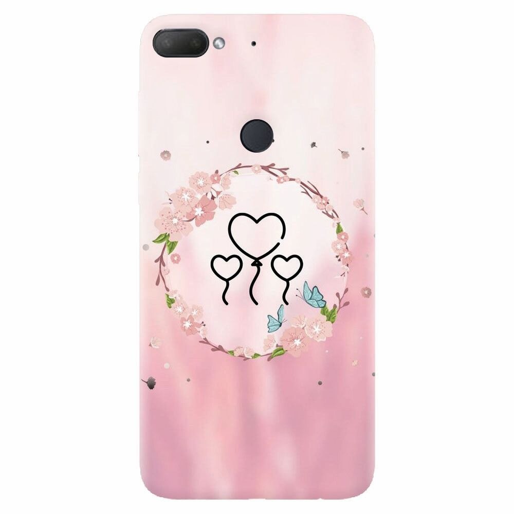 Husa silicon pentru Htc Desire 12 Plus, Heart Baloons