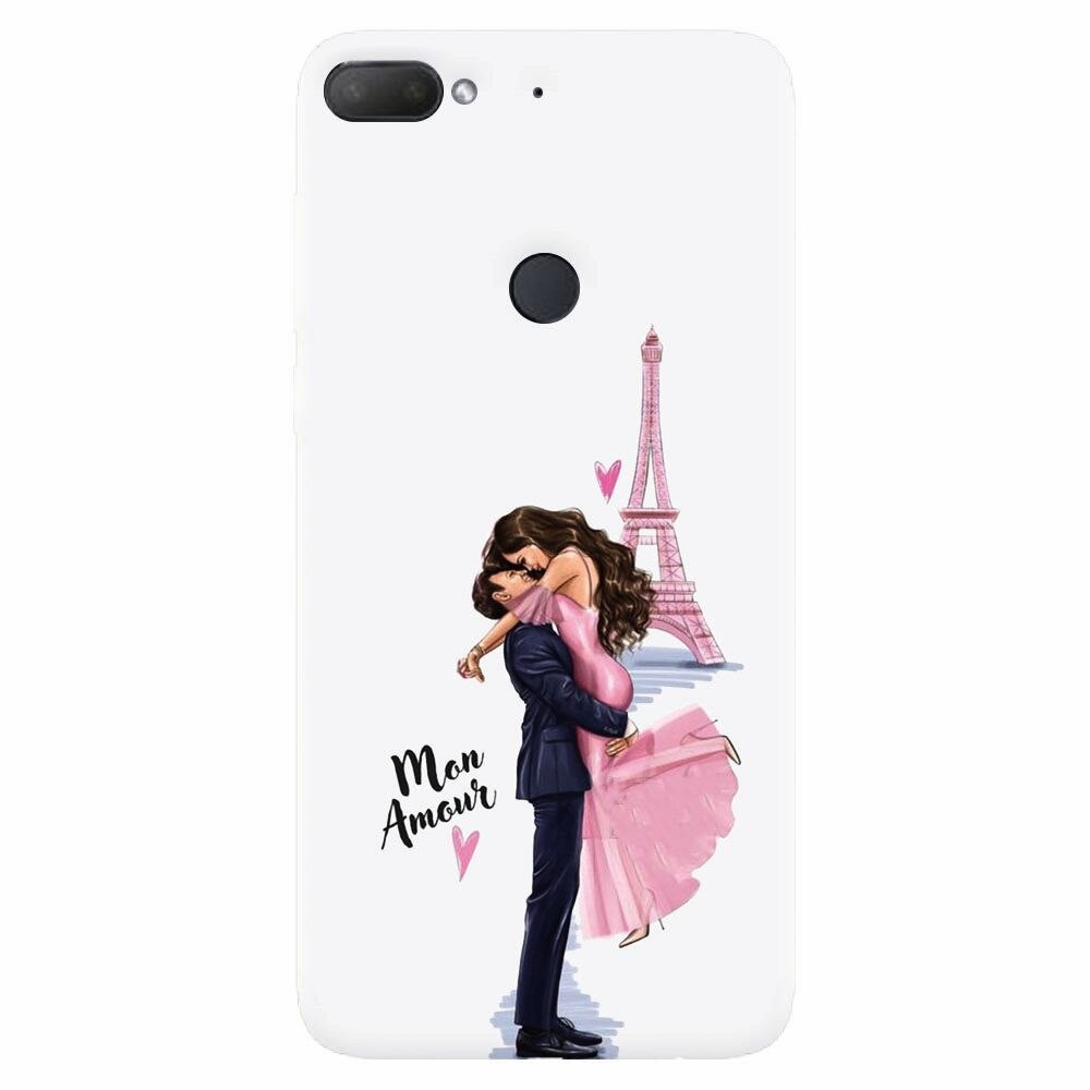 Husa silicon pentru Htc Desire 12 Plus, Paris Love Mon Amour
