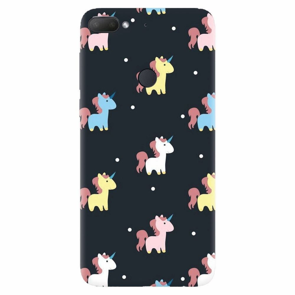 Husa silicon pentru Htc Desire 12 Plus, Unicorns