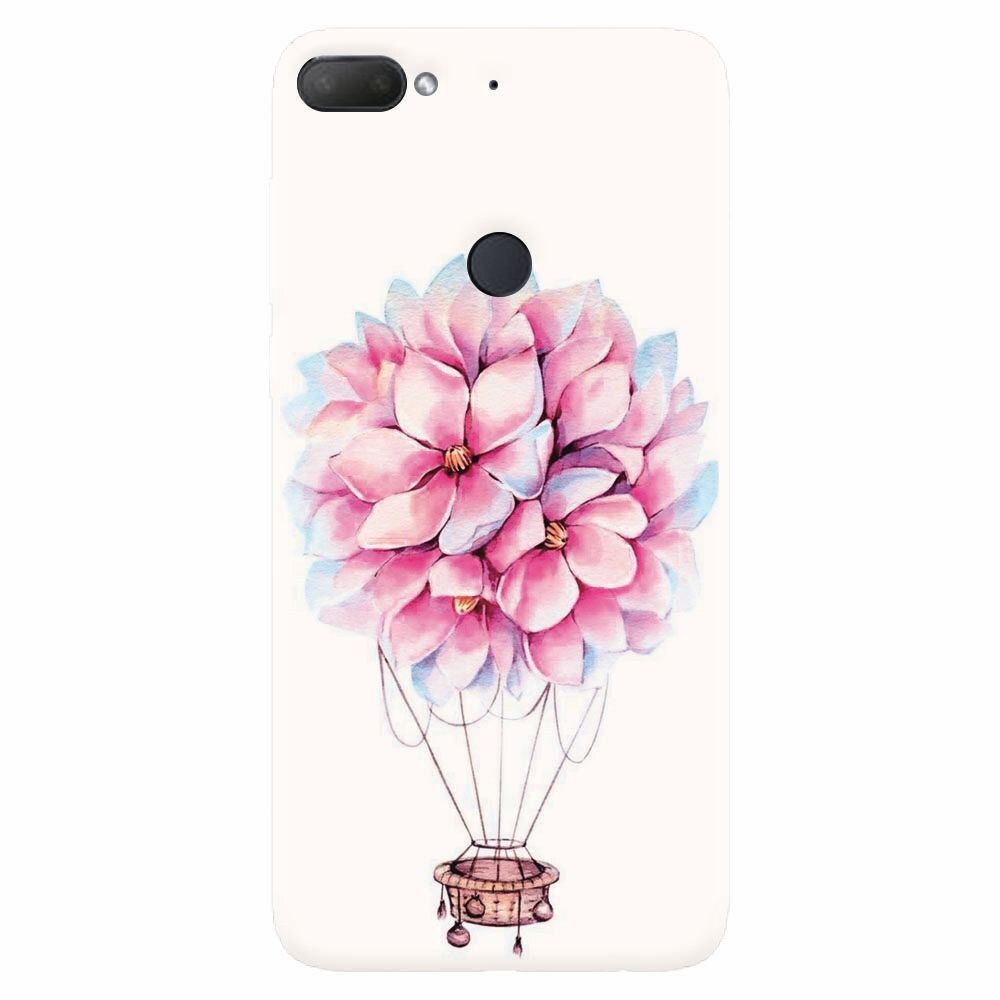 Husa silicon pentru Htc Desire 12 Plus, Flower Baloon