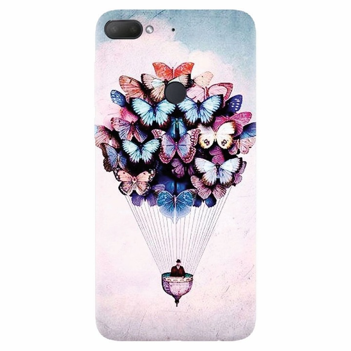 Силиконов кейс съвместим с Htc Desire 12 Plus, Butterfly Baloon