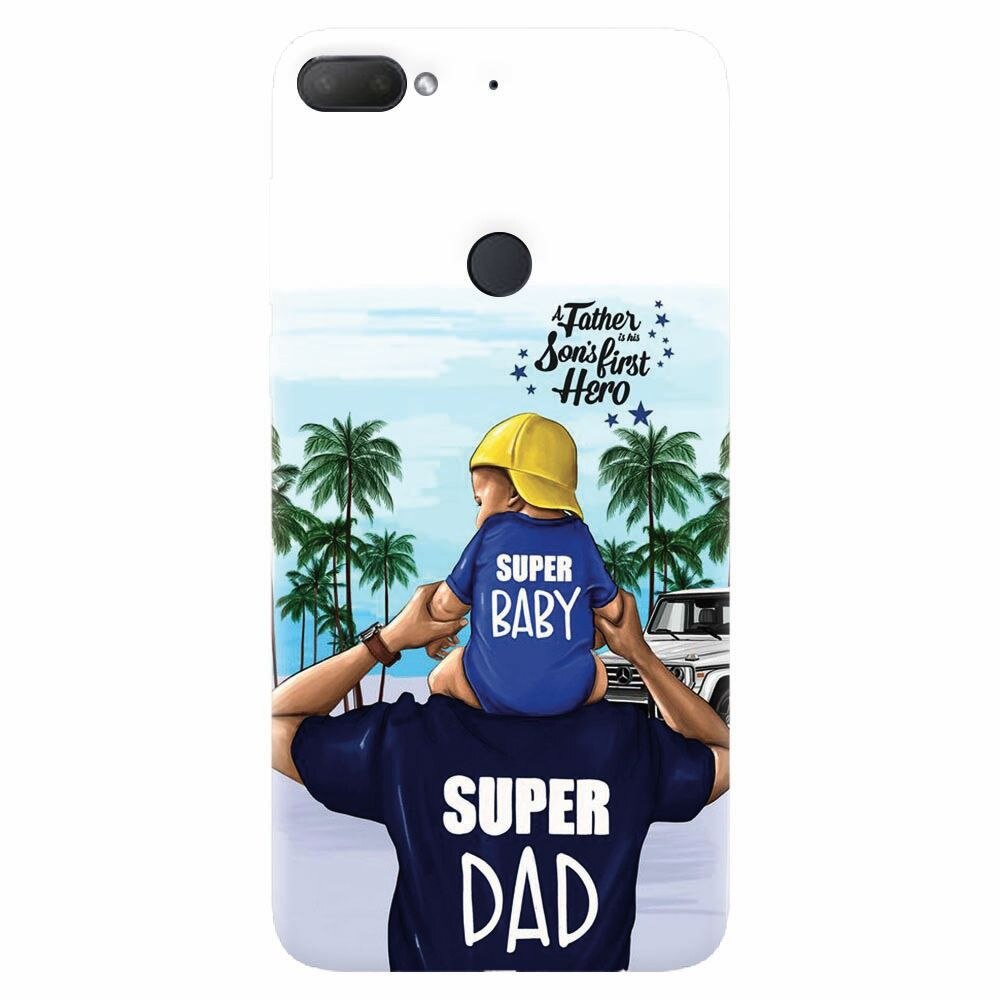 Husa silicon pentru Htc Desire 12 Plus, Super Dad