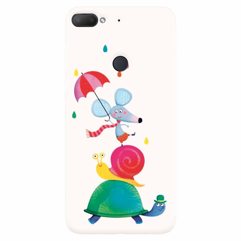 Husa silicon pentru Htc Desire 12 Plus, Happy Animals