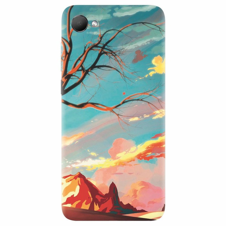 Силиконов кейс съвместим с Htc Desire 12, Artistic Landscape