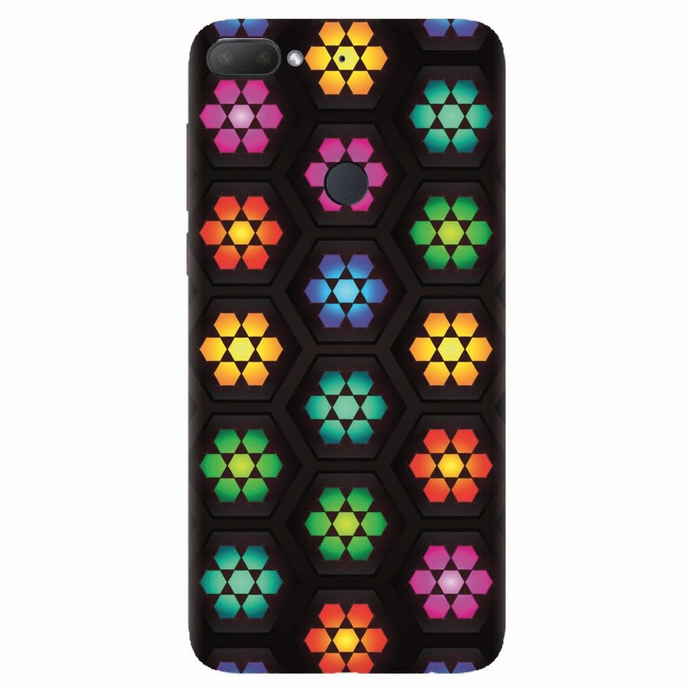 Husa silicon pentru Htc Desire 12 Plus, Kaleidoscope Mosaic Patterns