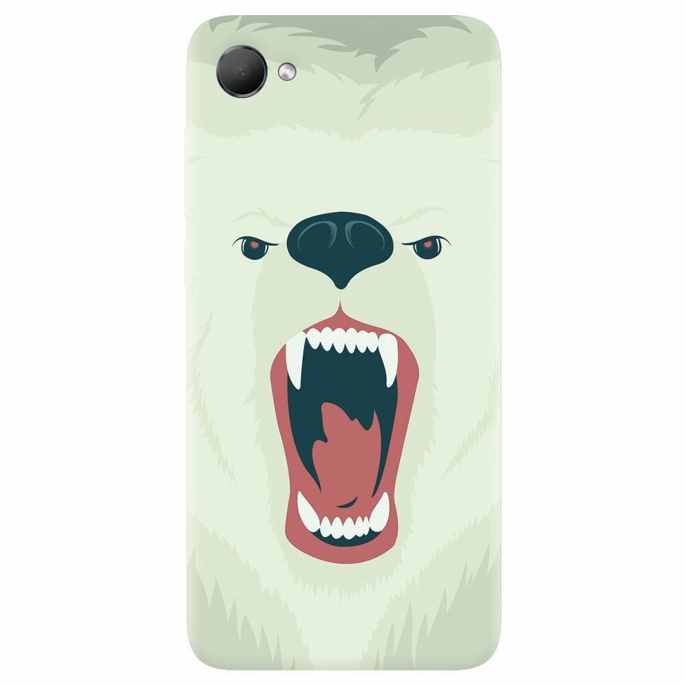 Husa silicon pentru Htc Desire 12, Fierce Polar Bear Winter