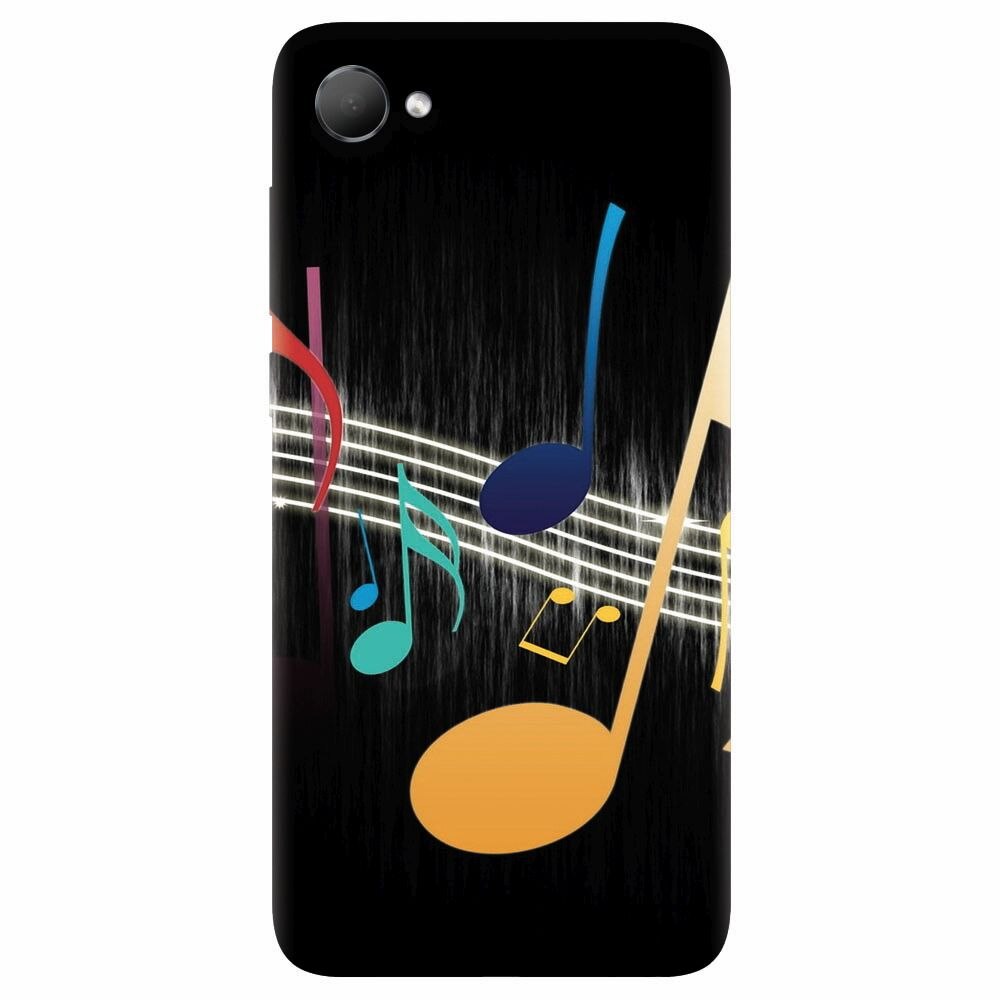 Husa silicon pentru Htc Desire 12, Colorful Music