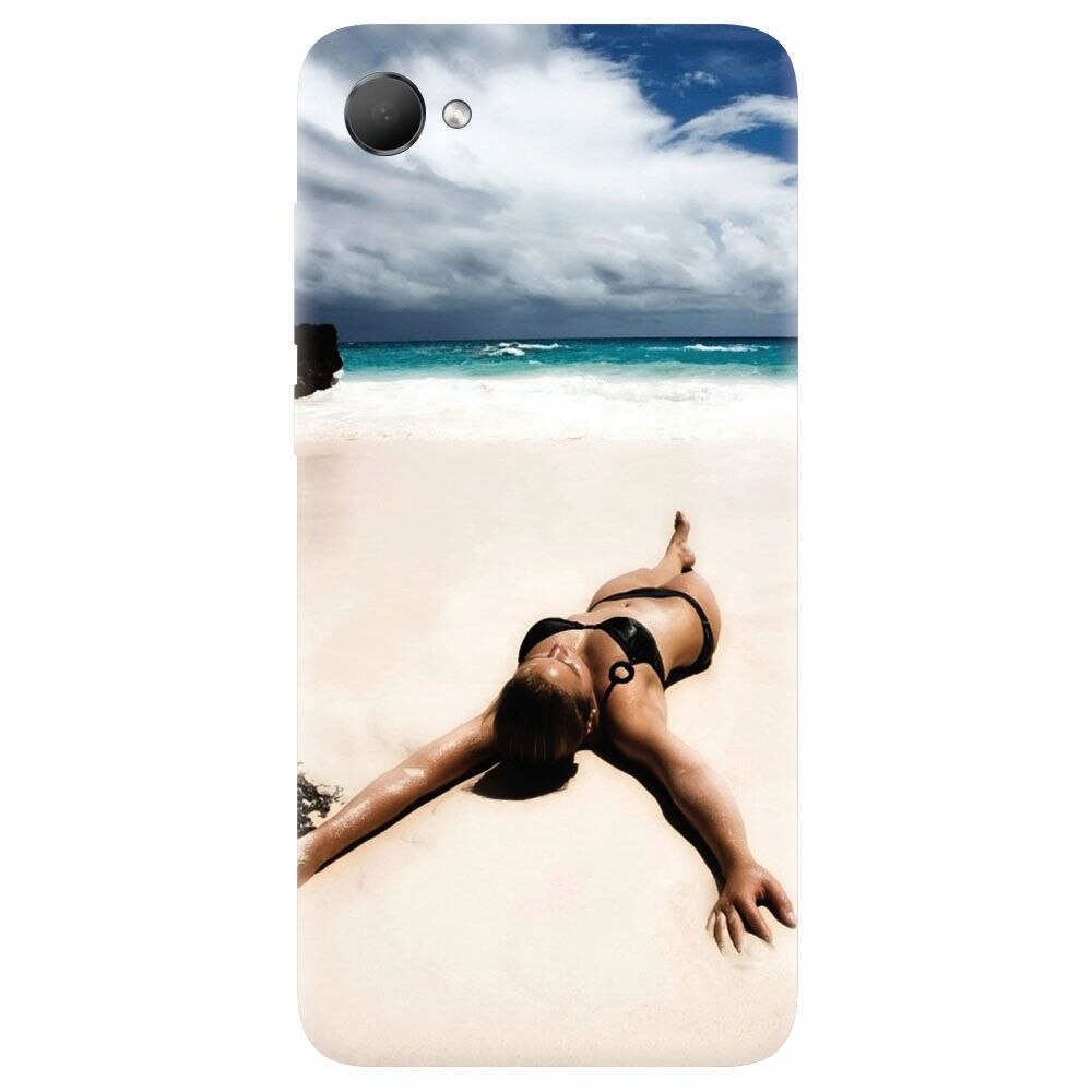 Husa silicon pentru Htc Desire 12, Beach Lounging
