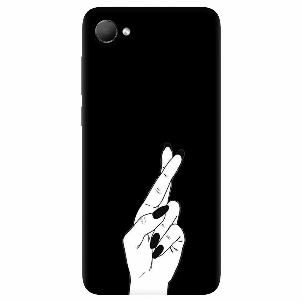 Husa silicon pentru Htc Desire 12, Finger Cross