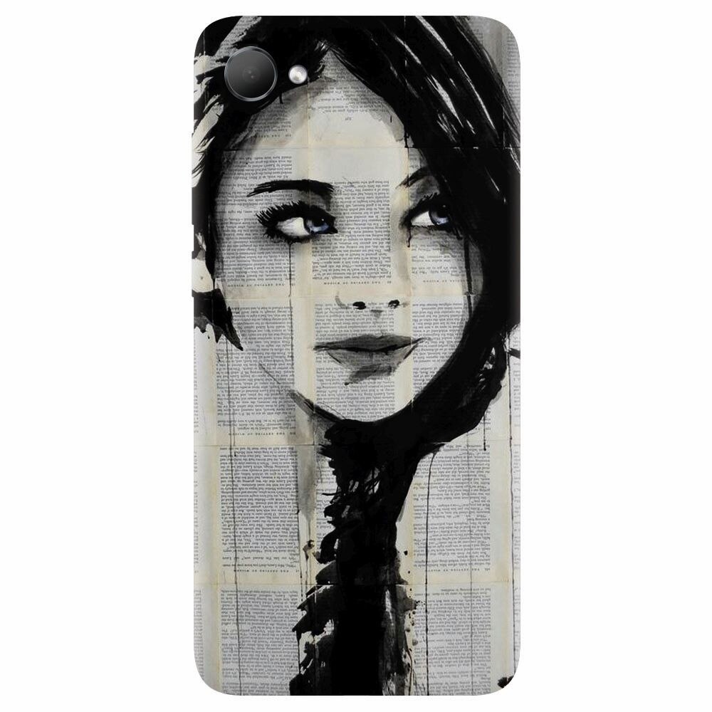Husa silicon pentru Htc Desire 12, Blue Eyes