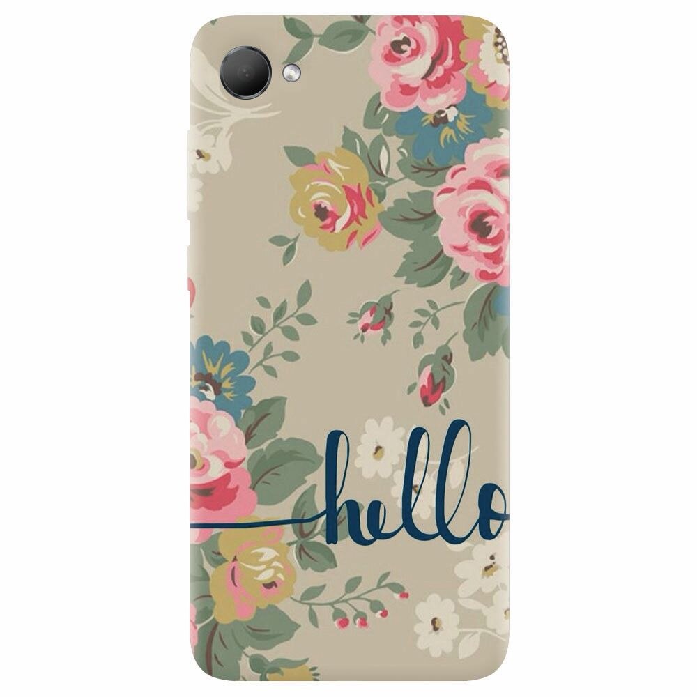 Husa silicon pentru Htc Desire 12, Cute Flower Phone